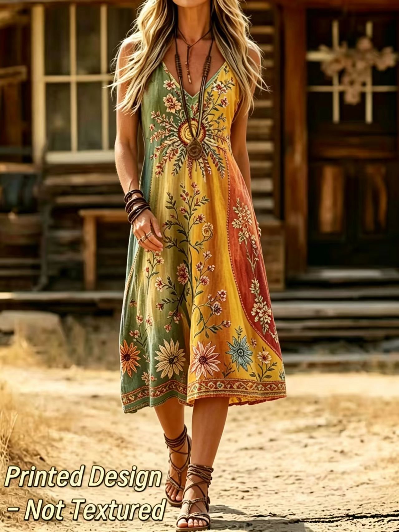 2D Printed Design - Non-Textur - Ethnic Boho Fashion review and price