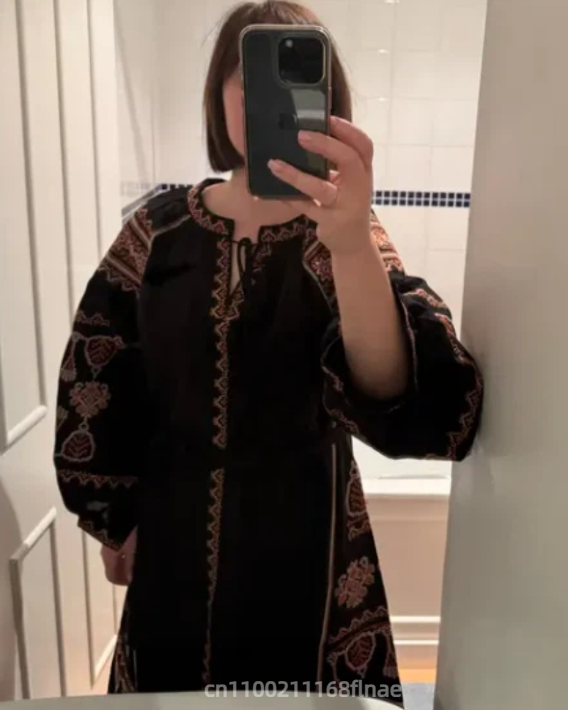 European Retro Ethnic Style Dr - Ethnic Fashion Clothing review and price