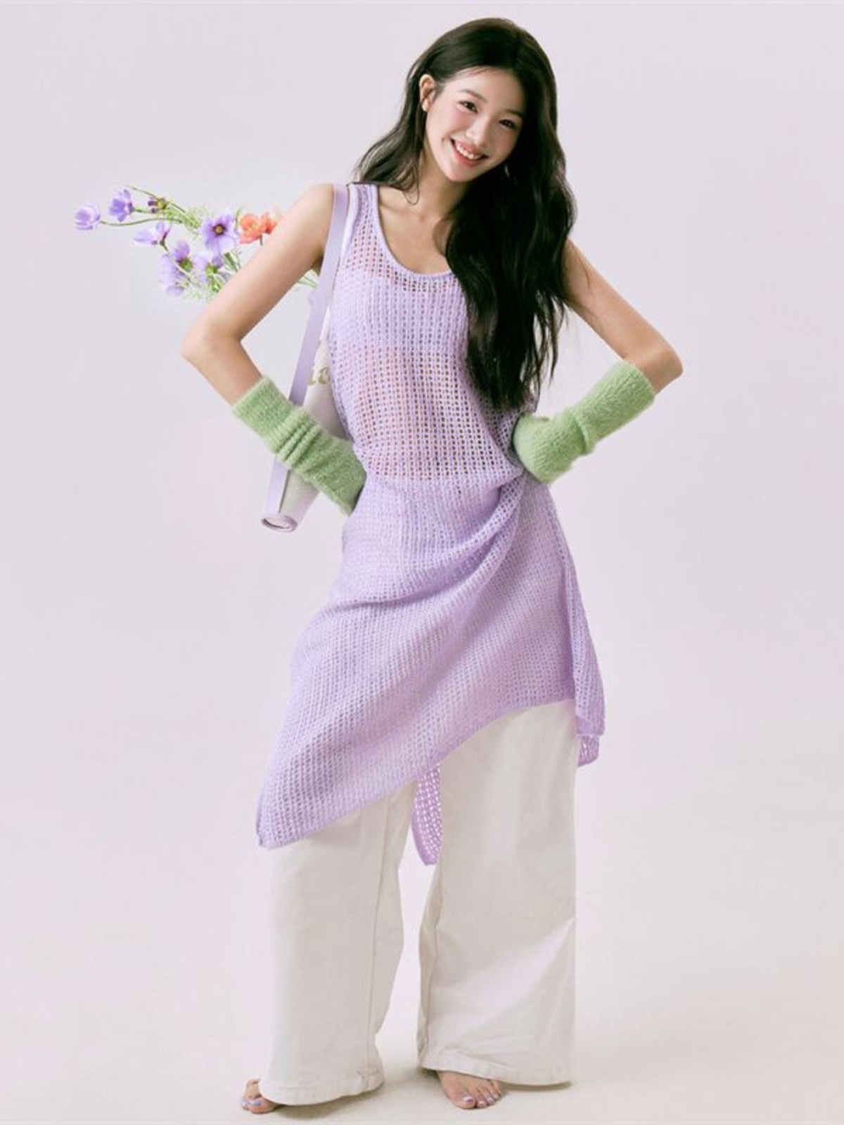Romantic Spring  Flower Print  - Ethnic Fashion Style review and price