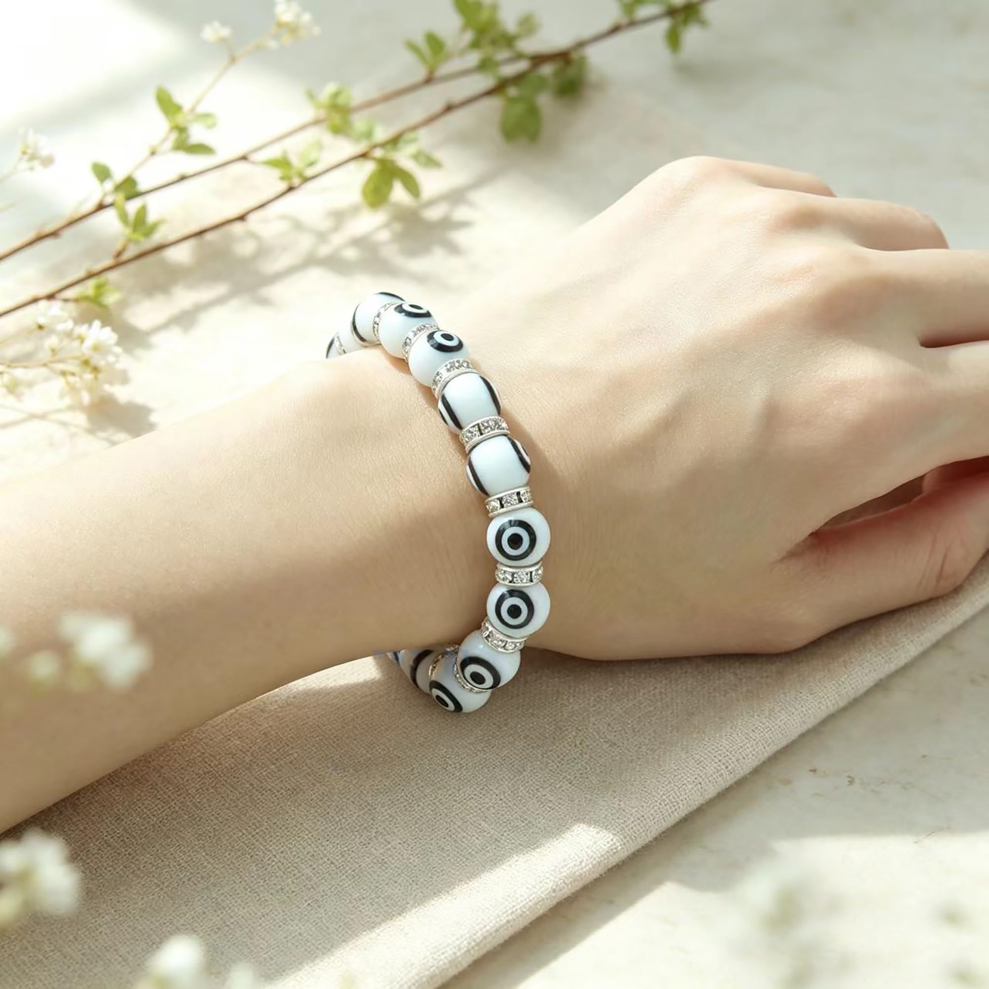 1 Evil Eye Bracelet, Elastic G - Fashion Ethnic Wear For Men review and price