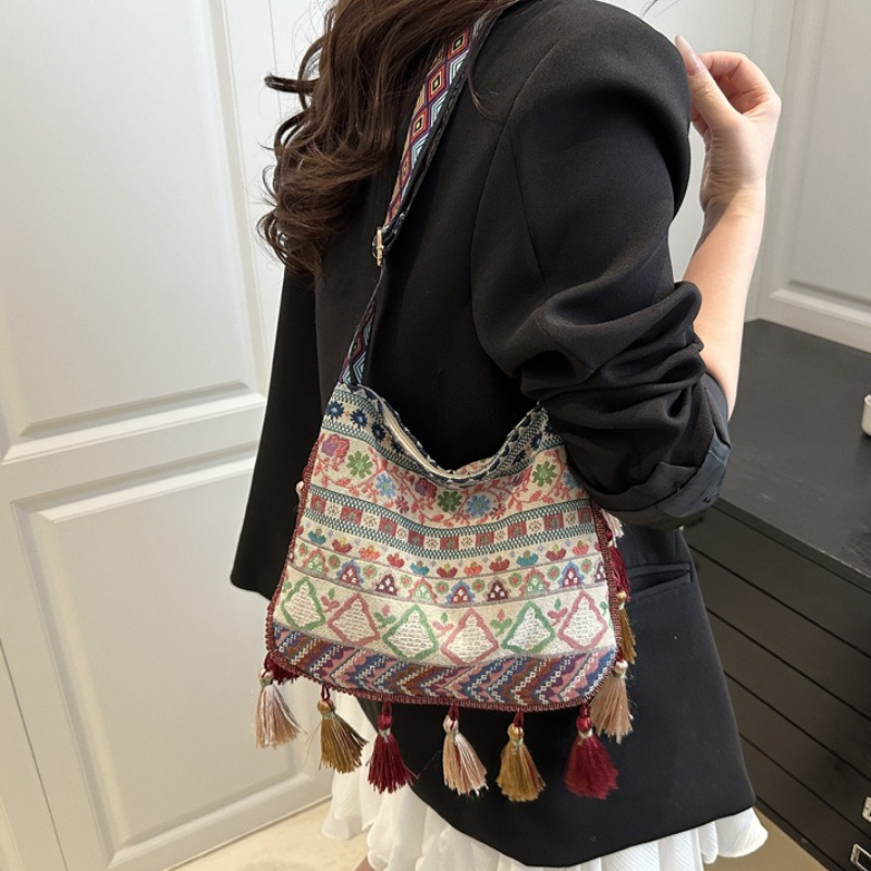 Bohemian Ethnic Pattern Tassel - Ethnic Boho Fashion review and price