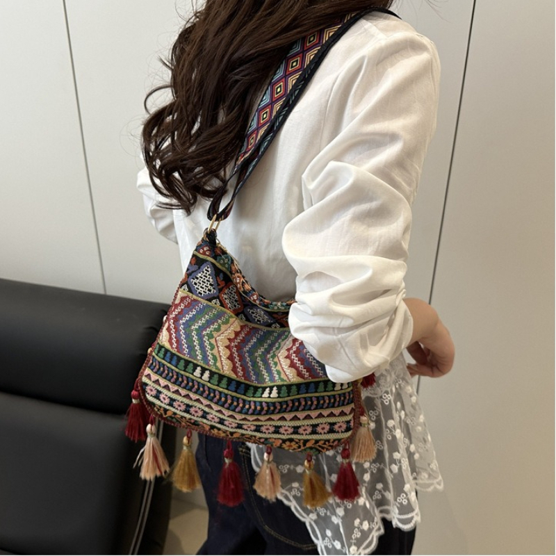 Bohemian Ethnic Pattern Tassel - Ethnic Boho Fashion review and price