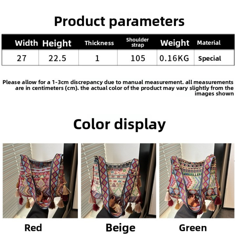 Bohemian Ethnic Pattern Tassel - Ethnic Boho Fashion review and price