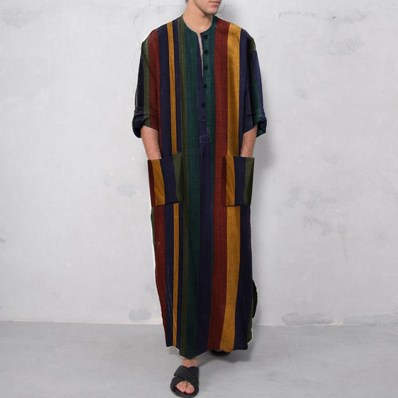 Printed Long Mens Shirt with a - Fashion Ethnic Wear For Men review and price