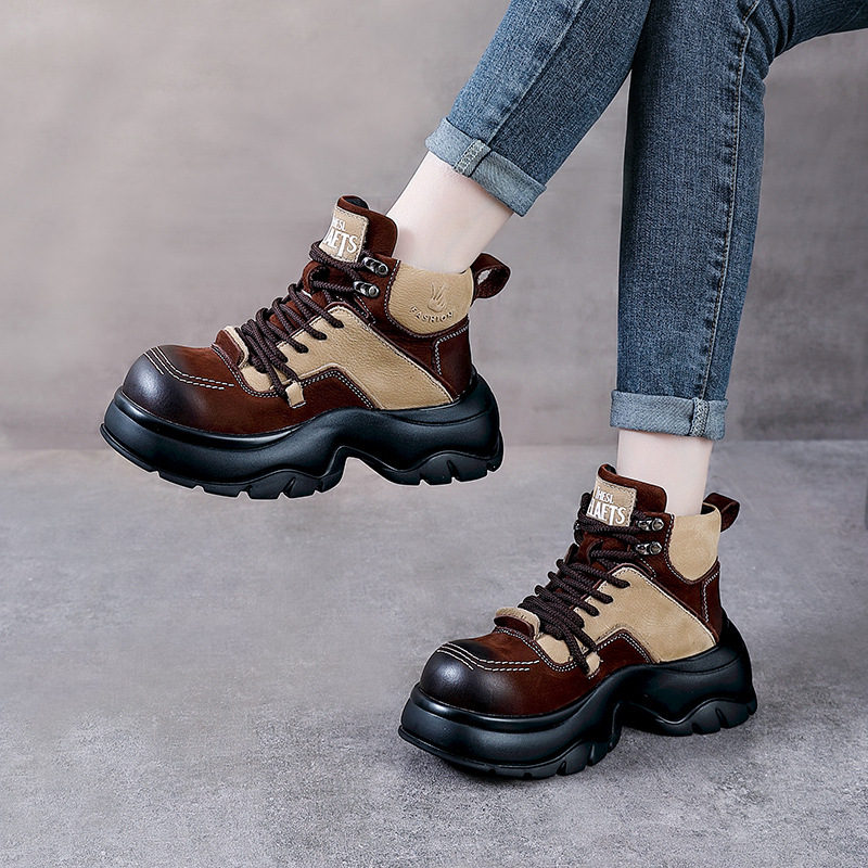 6cm Genuine Leather Wedge Fash - Ethnic Fashion Style review and price