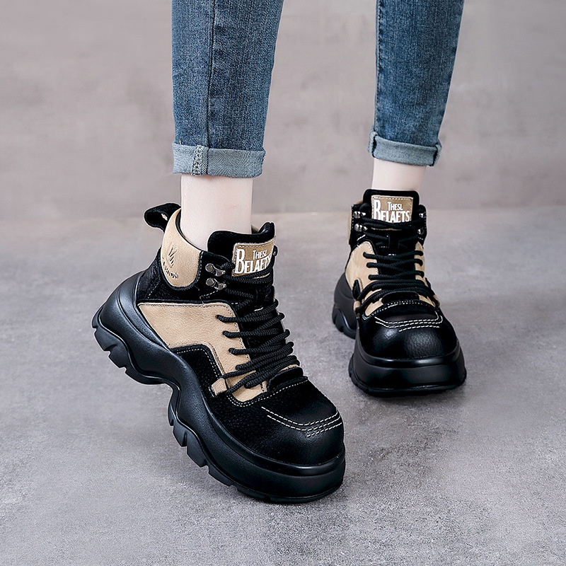 6cm Genuine Leather Wedge Fash - Ethnic Fashion Style review and price