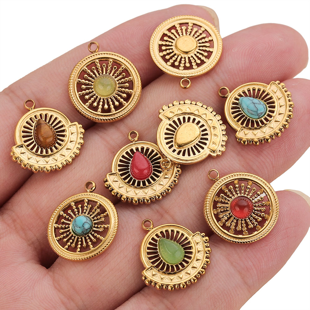 4pcs Stainless Steel Flower Fa - Ethnic Boho Fashion review and price